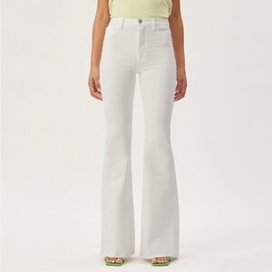 DL1961 Rachel White Flare Women's Jeans size 25